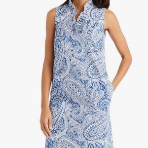 NWT J.McLaughlin Durham SLVLSS Ruffle Neck Dress